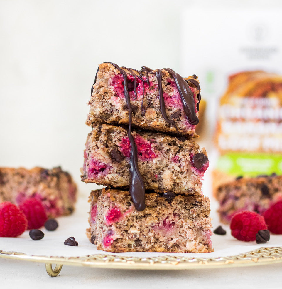 How to make vegan chocolate chip banana bread with raspberries that’s healthy and gluten free